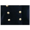 Womens British Style Slim Fit Wool Blend Trench Double Breasted Long Jacket Military Coat 